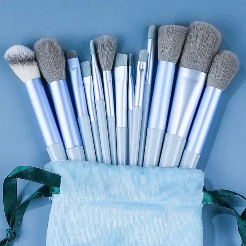 Professional 13PCS Makeup Brushes Set 2 Powder Puff Sponge for Cosmetics Foundation Blush Eyeshadow Blending Brush Beauty Tools — image 12