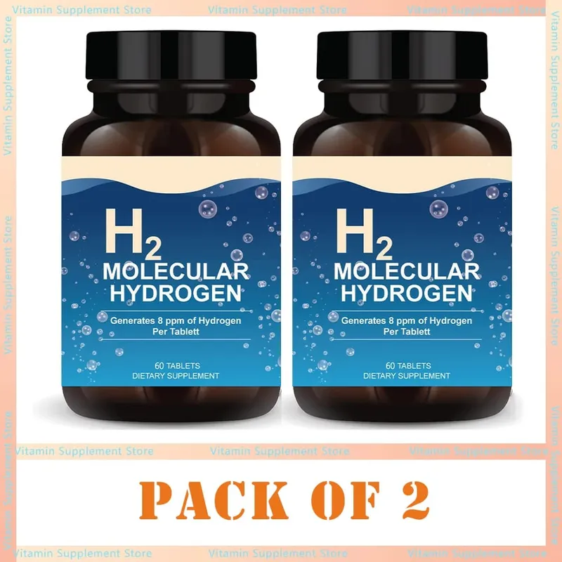 H2 Molecular Hydrogen Water Tablets Hydrogen & Magnesium Supplement Support Energy Production Recovery Cognitive Function — image 8