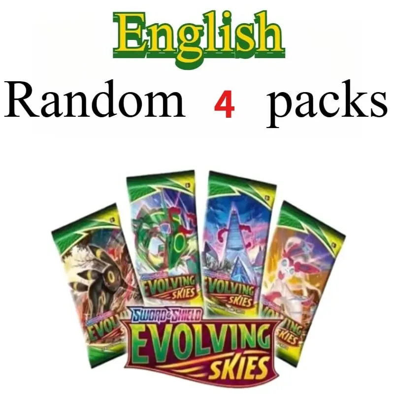 fun 40 Pieces Pokemon Card Pack 4 Sets Sun Moon Violet 151 English Trading Cards Collectible Toys Halloween Gift Fantasy Sci Fi
