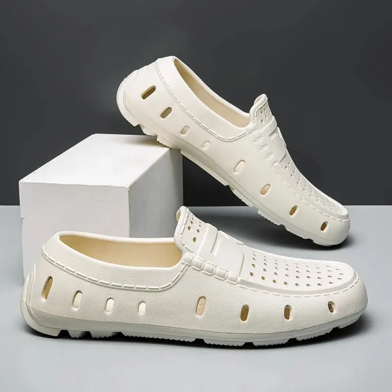 Sepatu Pantofel Nyaman Pria Sepatu Kulit Sepatu Berkendara Antiselip Sepatu Kasual Sandal Eva Sepatu Antiselip Ukuran Besar 46