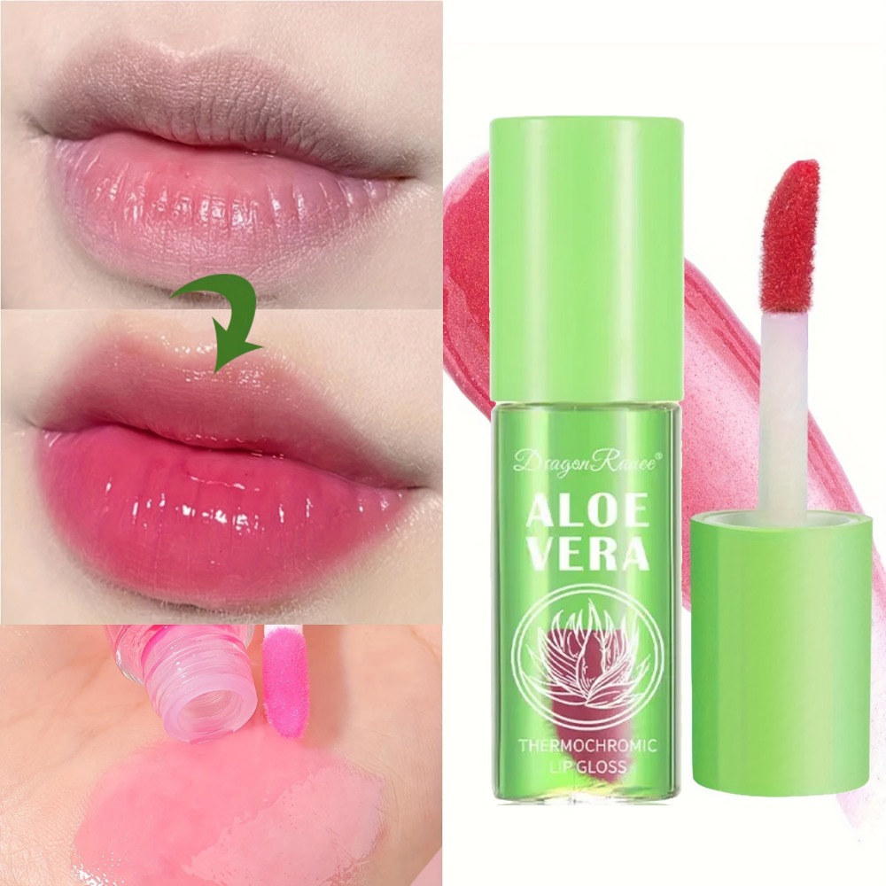 Aloe Vera Color-Changing Lipstick Long-Lasting Moisturizing Temperature-Activated Lip Balm Fade-Resistant Nourishing Lip CareSet