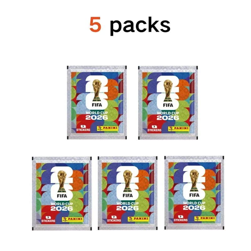 Panini FIFA World Cup 2026 Official Sticker Box Sealed Hobby Box Collectible Soccer Stickers for Album Collection Football Fan