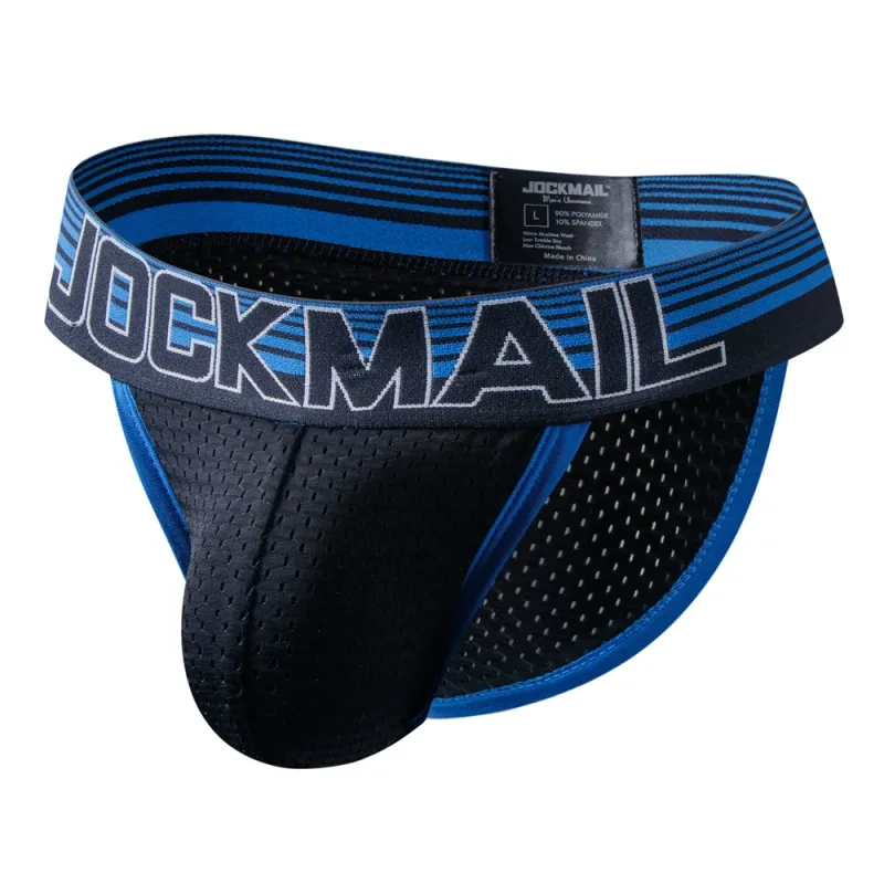 Ropa interior Sexy para Hombre, Tanga para Hombre, ropa interior Gay de malla, Bikini, Calzoncillos para Hombre, pantalones cortos deslizantes, bragas masculinas, suspensorio transpirable