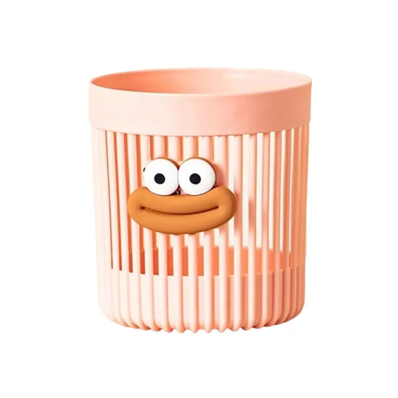 PU Leather Makeup Brush Bucket Dust-Proof Waterproof Empty Cosmetic Brushes Pen Holder Portable Makeup Brush Organizer