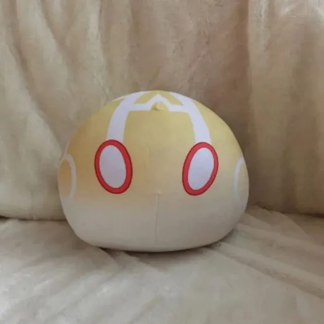 Baru 10Cm Proyek Anime Lucu Genshin Impact Slime Mainan Bantal Mewah Kawaii Kartun Anime Mainan Bantal Hadiah Ulang Tahun Natal untuk Anak-anak