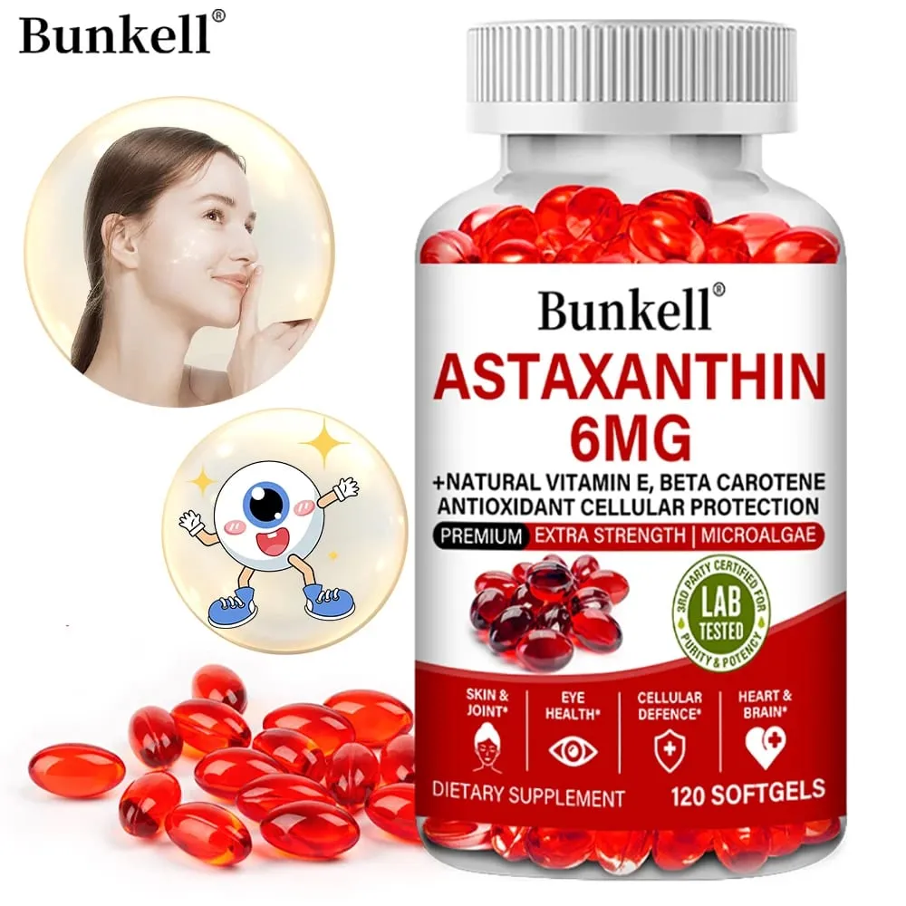 Astaxanthin Capsules - Promotes Cardiovascular Health and Accelerates Metabolism supporting Eye Joint & Skin Health — image 1