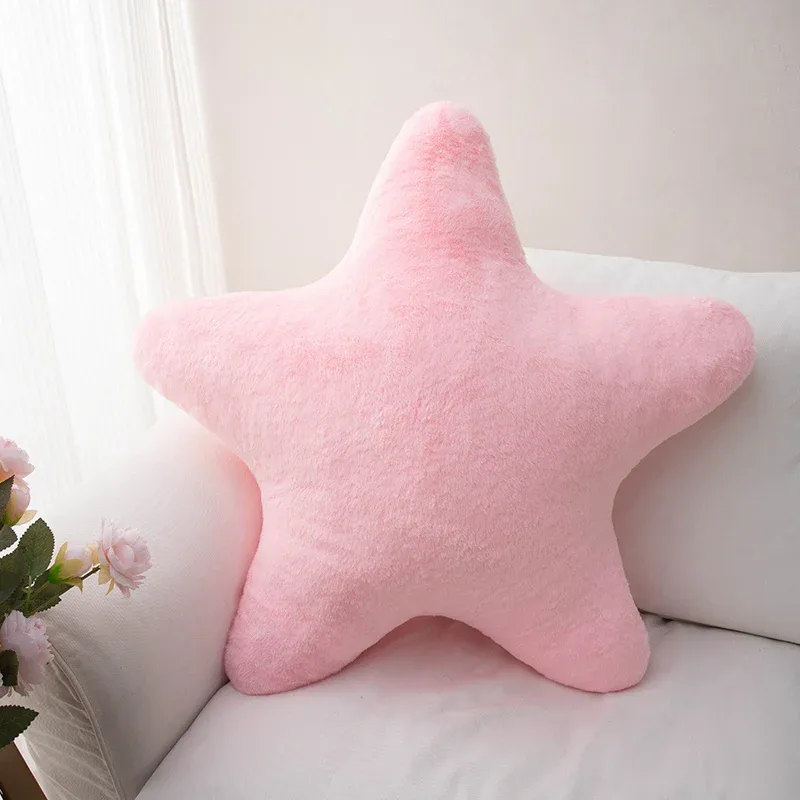 Soft Plush Star Shaped Pillow Decorative Cute Bed Pillow Cushion for Kids Bedroom Living Room - Plush Throw Pillow
