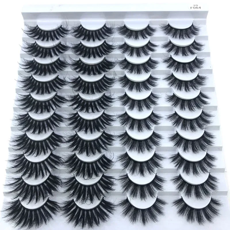 16 Pairs 3D Mink Hair False Eyelashes Natural/Thick Long Eye Lashes Wispy Makeup Beauty Extension Tools