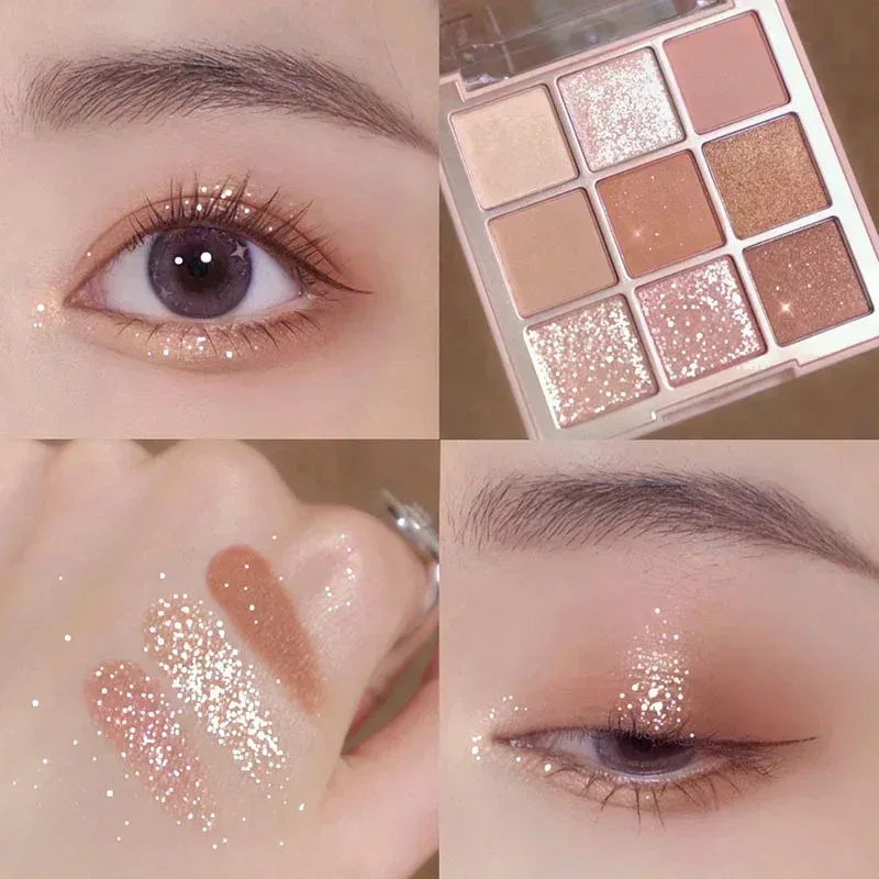 9-Grid Eyeshadow Palette Glitter Pearlescent Matte Acrylic Transparent Eye Shadow Makeup Long Lasting Women Beauty Cosmetics 1PC — image 12