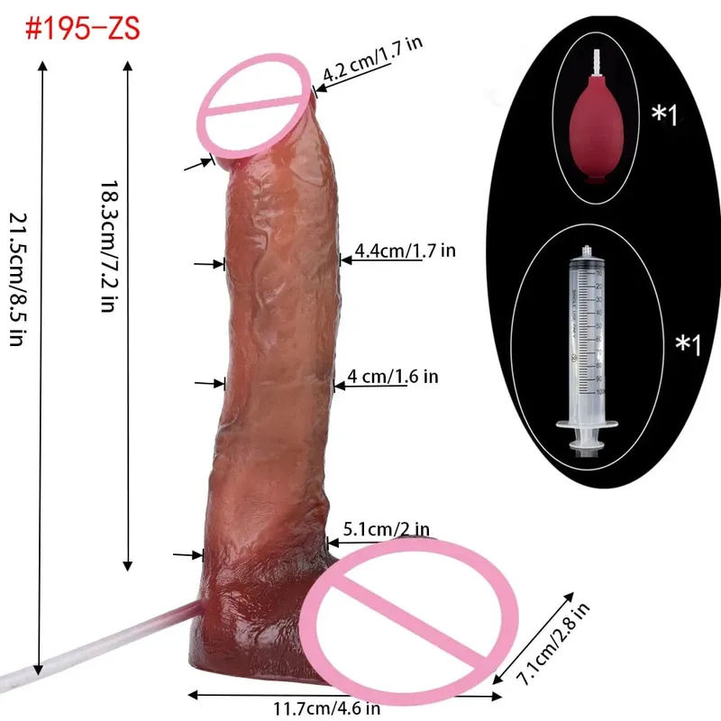 Lifelike Squirting Penis Silicone Ejaculation Large Realistic Dildo With Sucker Skin Touch Anal Sex Toys For Women