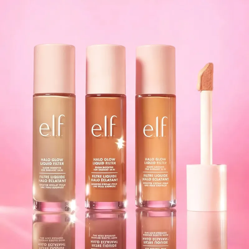 ELF Fashion Makeup Cosmetics Liquid Foundation Concealer and Brightening Lip Gloss with Flashing Lights Lip Oil Glossy Finish — image 3
