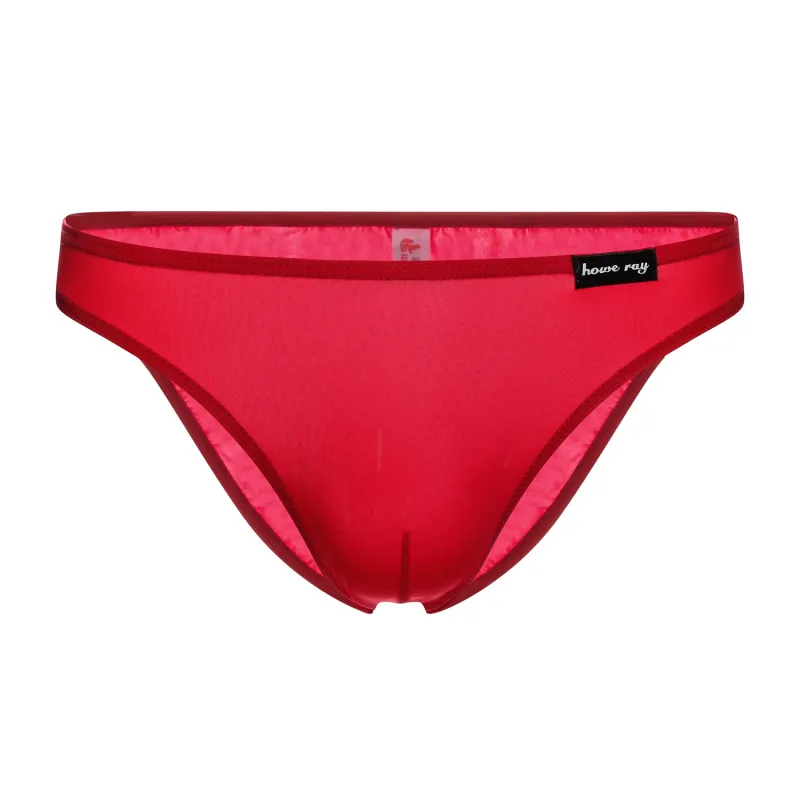 Ice Silk Seamless Briefs Man Bulge Pouch Underwear Sexy Translucent Panties Male Breathable Comfy Underpants Summer Lingerie