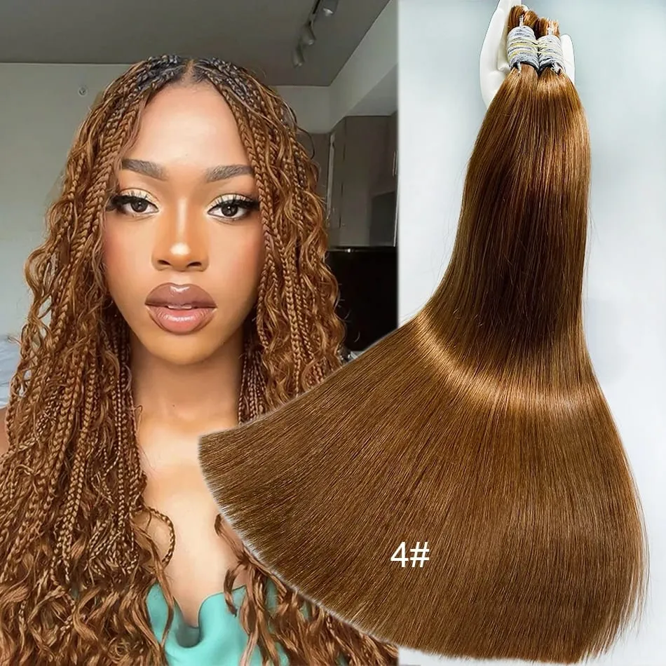 613 Striaght Human Hair No Weft 100% Virgin Bundles Highlight Original Bulk Extensions Russian Natural Unprocessed Blonde Braidi — image 15