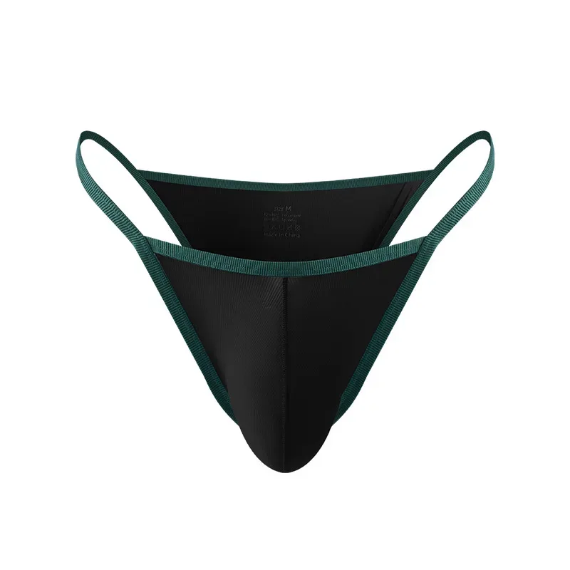 Summer Men's Ice Silk Briefs Breathable Thread Low-waist Brief Shorts — image 28
