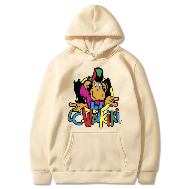Lc Waikiki Monkey Merchandise Hoodie Men Women Fashion Brand Anime Sweatshirt Monkey Funny Graphic Print Hoodies Man Sweatshirts