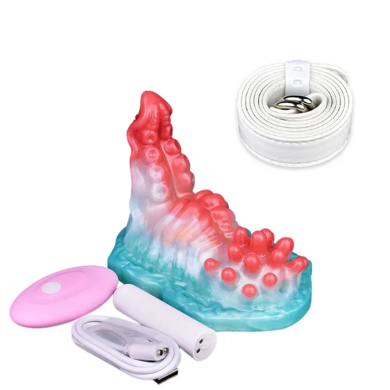 Wireless Control Silicone Octopus/Granule Sex Grinder Strapon Grinding Hump Friction Vibration Massage Female Masturbation — image 7