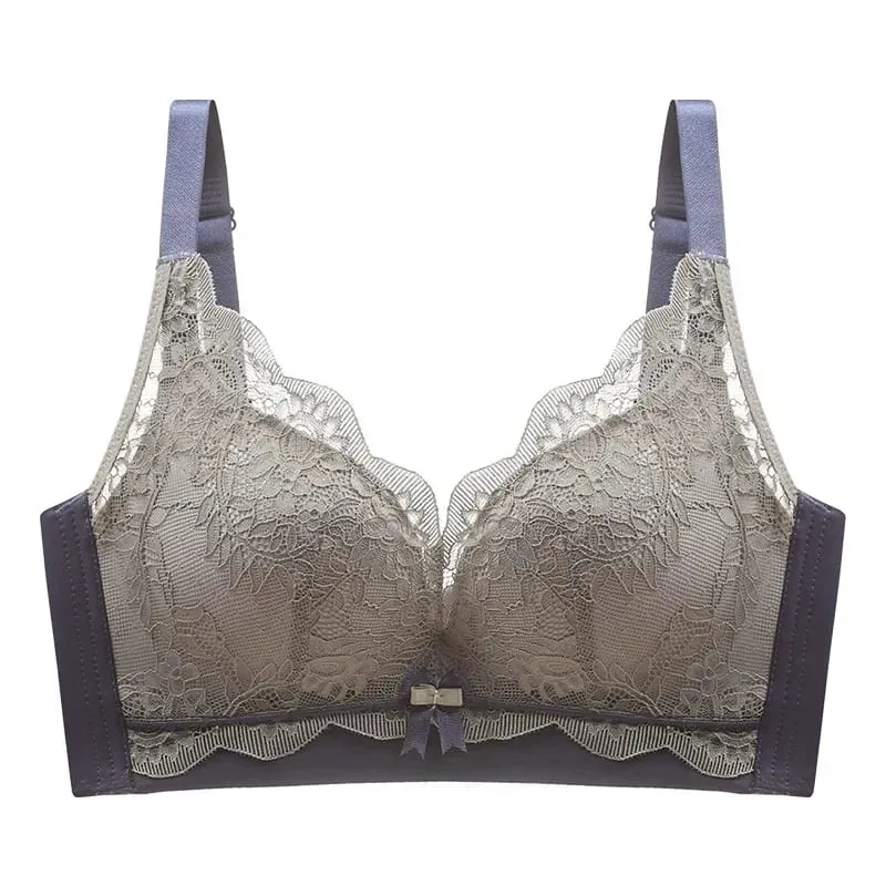 Push Up Bras Set Women Wireless Lace Underwear Breathable Bra And Panty Set Small Breast Adjust Femme Lingerie Set — image 6