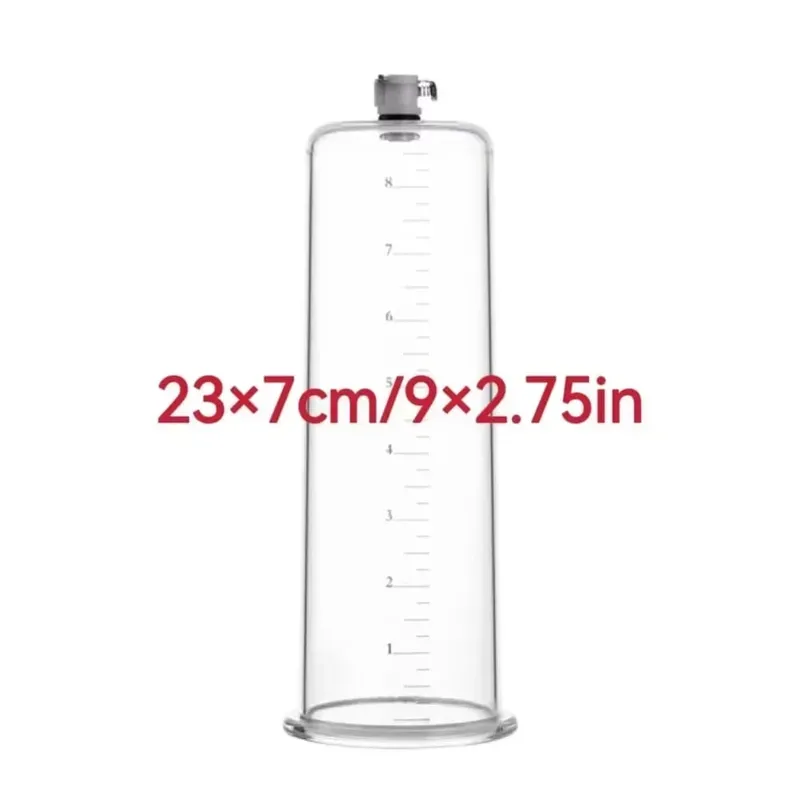 Acrylic Penis Pump Accessories Vacuum Penis Enlargement Device Masturbation Vacuum Pump Flange Pump Penis Cylinder Set Sex Toys