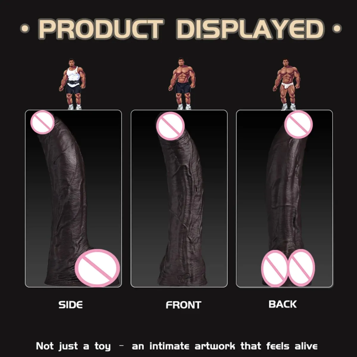 Long Black Dildo Realistic Dick Woman Dildos Masturbator For Women Soft Silicone Suction Cup Big Penis Anal Sex Toys Gay
