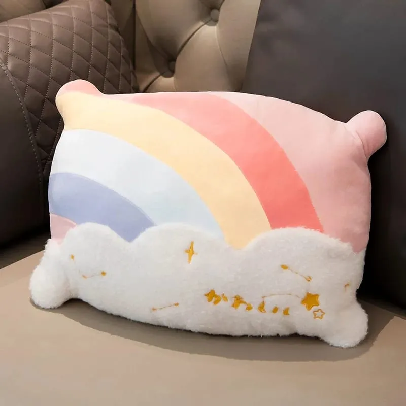 INS HOT Candy Color Cloud Star Plush Pillow Colorful Rainbow Crown Pillow Cushion Sofa Home Decoration Throw Pillow Toy — image 12