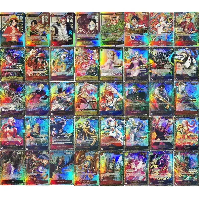 (EN/JP) ONE PIECE GAME Card Monkey D Luffy OP05-119 Manga SP Gold/Silver High Quality Textured Flagship Proxy Cards