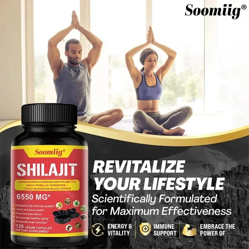 Pure Himalayan Shilajit Capsules - Supports Healthy Aging Bones and Joints Improves Energy Endurance and Muscle Recovery — image 4
