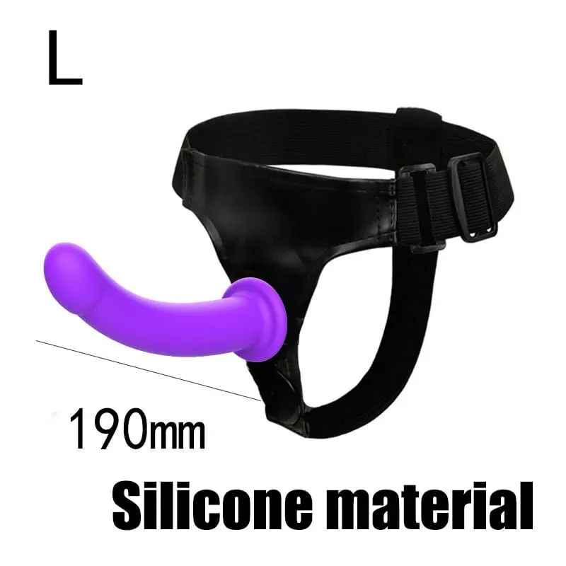 Remote Control Vibrating Silicone Strap On Dildo Harness Adjustable Wearable Pegging Panties for Couples Detachable Dual Stimu