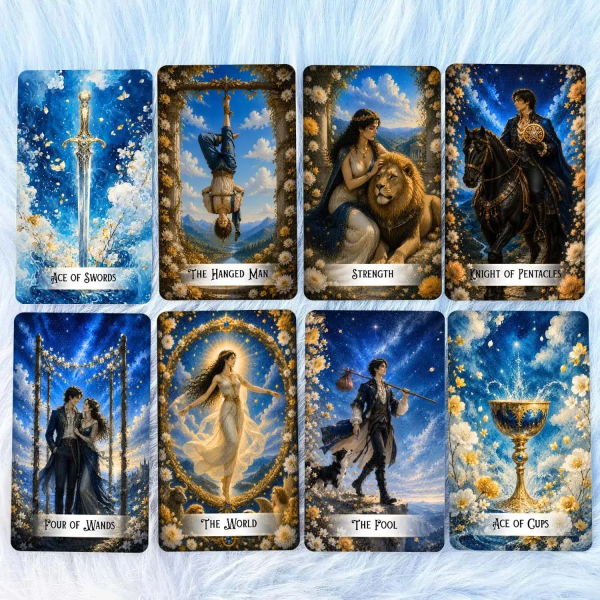 78 Tarot Cards 13x8 Cm Stellar Veil Tarot Deck Paper Manual Symbolic Designs Unique Tarot Experience Card Game — image 5