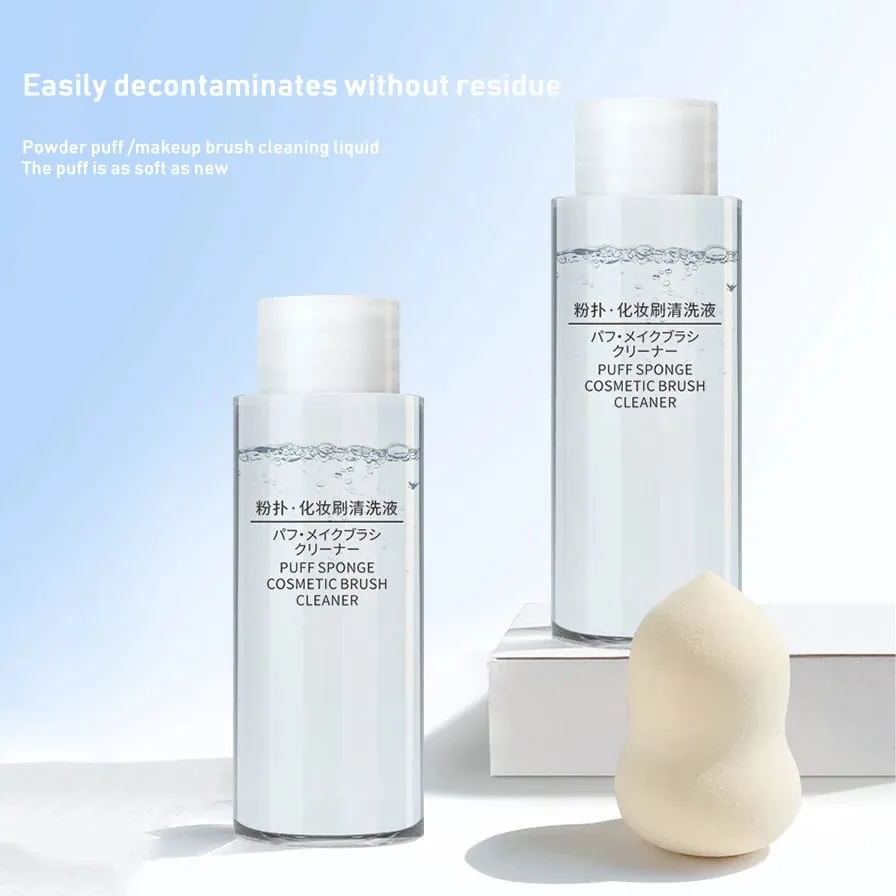 50/80/100ml Makeup Brushes Sponges Cleaning Liquid Make Up Egg Sponge Air Cushion Puff Makeup Tool Mild Transparent Gel Cleaner