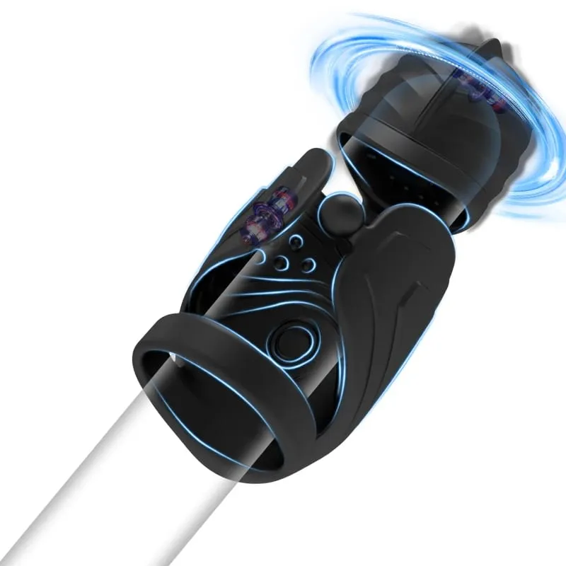 Glans Træner Pik Mand Masturbator 10 Mode Vibrator+vrikke haner Glans Stimulator Bærbar Pocket Pussy Penis Trænings Sexlegetøj