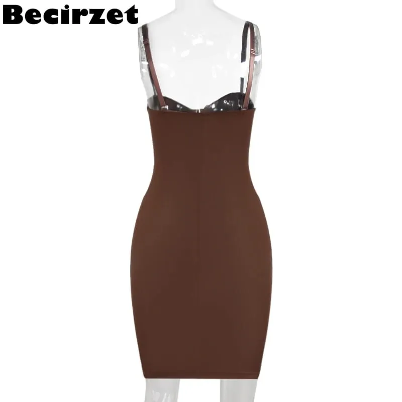 Becirzet vestidos para mulher emagrecimento desliza mini vestido de tubo reto corpo shaper roupa interior festa sexy roupas femininas