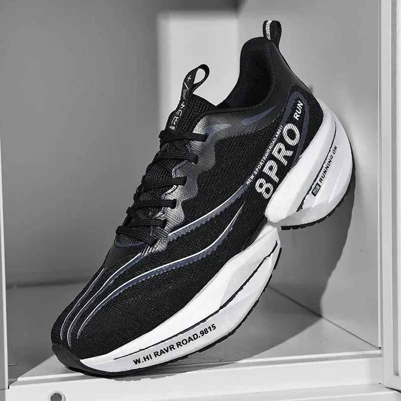 Men's Carbon Plate Sneakers Breathable Marathon Athletic Running Shoes 8PRO Fitness Outdoor Tennis Training Sports Shoes Women