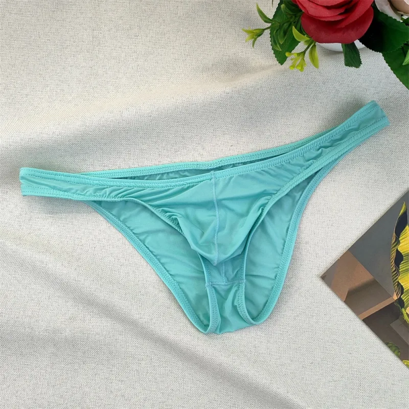 Seluar dalam Bikini Ketat Seksi Ketat Seluar Dalam Lutsinar Lelaki Sutera Ais Seluar Dalam Ultra Nipis Bersaiz Besar