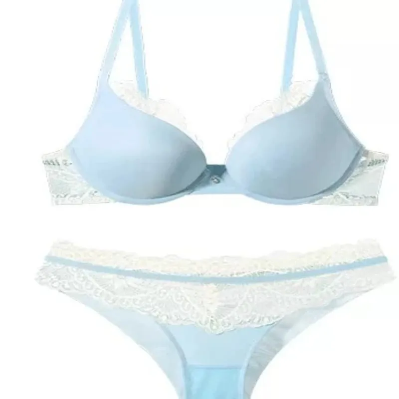 Women Elegant Lace Underwear Set Push Up Bra Soft Underwire Anti Sagging Support Lightweight Comfort Fashion Lingerie Set — image 6