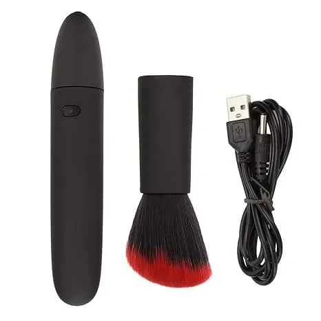 Electric Makeup Brush 10 Gears Rechargeable Multifunctional Blush Brush Face Brush Comfortable Soft for Home Travel Makeup