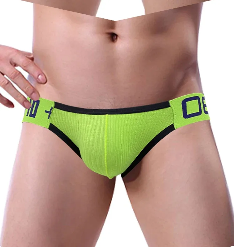 1Pc 0850 Cross Strap Men's thong Threaded Cotton Sexy Butt Lifting Four Ding Gay Back Empty Sexy Sexy Free Pants