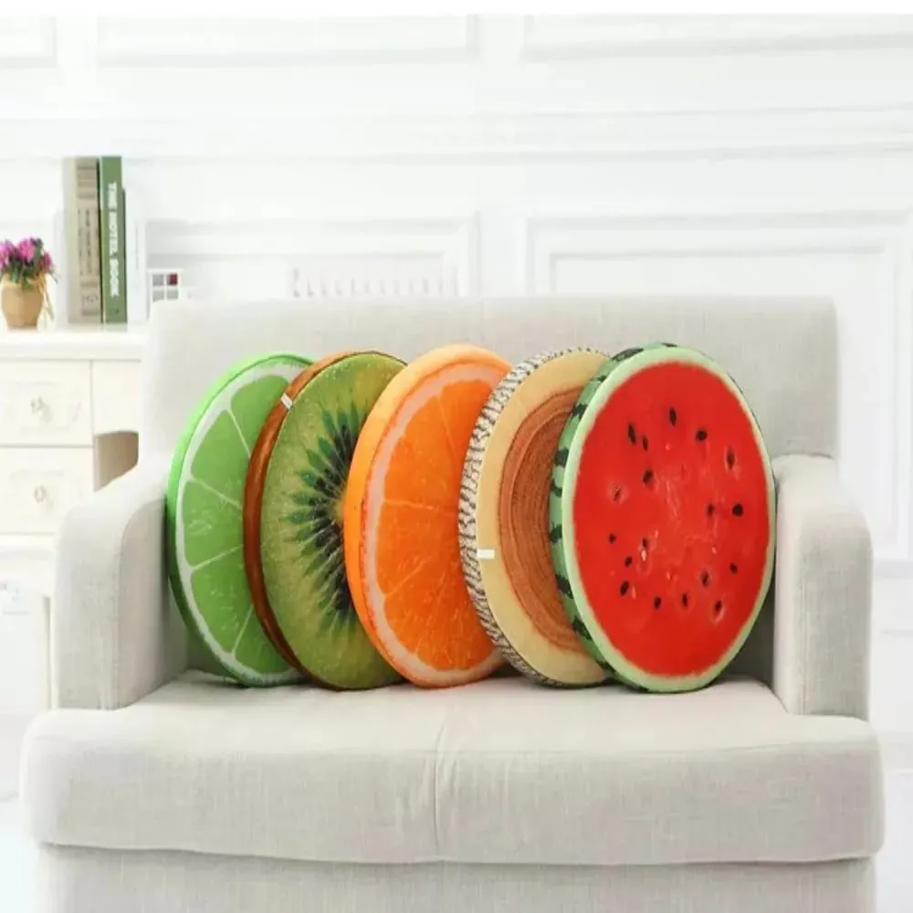Kindergarten Office Sofa Pillow Funny Round Pillow Seat Pads Fruit Seat Pads Chair Cushions
