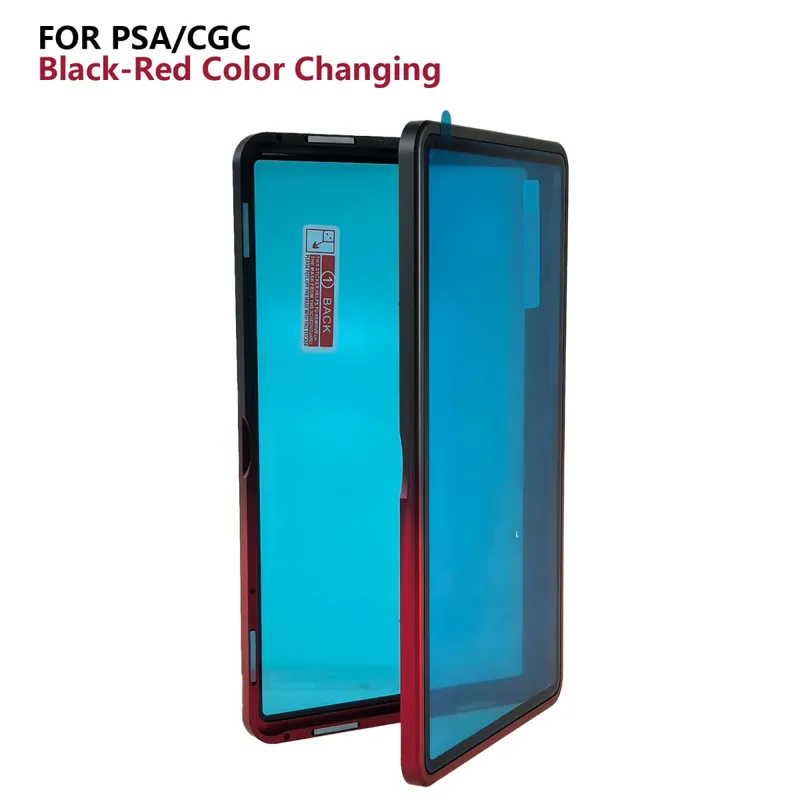 Gradient Color Aluminum Alloy Graded Cards Protector Case for PSA/BGS UV & Scratch Resistant Trading Card Bumper Display Holder