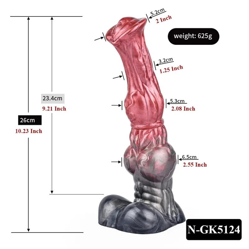 Silikonový koňský dildo anální kolík s velkým uzlem Vaginální stimulátor bodu G s přísavkou Sexuální hračka pro dospělé pro ženy Muži