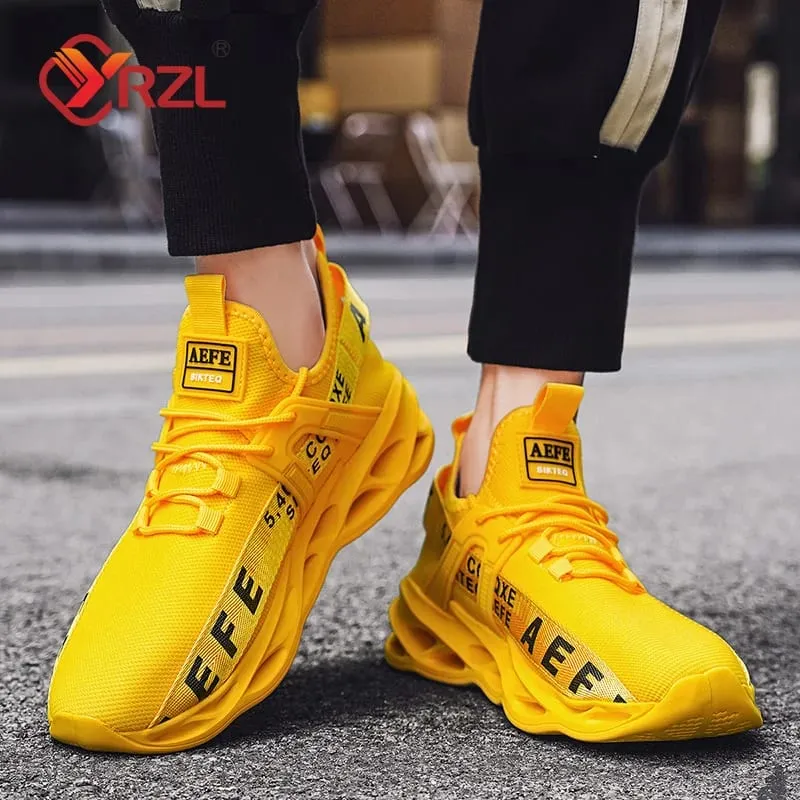 Mens Sneakers Lightweight Comfortable Mesh Breathable Sneakers Men Green Casual Shoes Thick Sole Running Shoes for Men