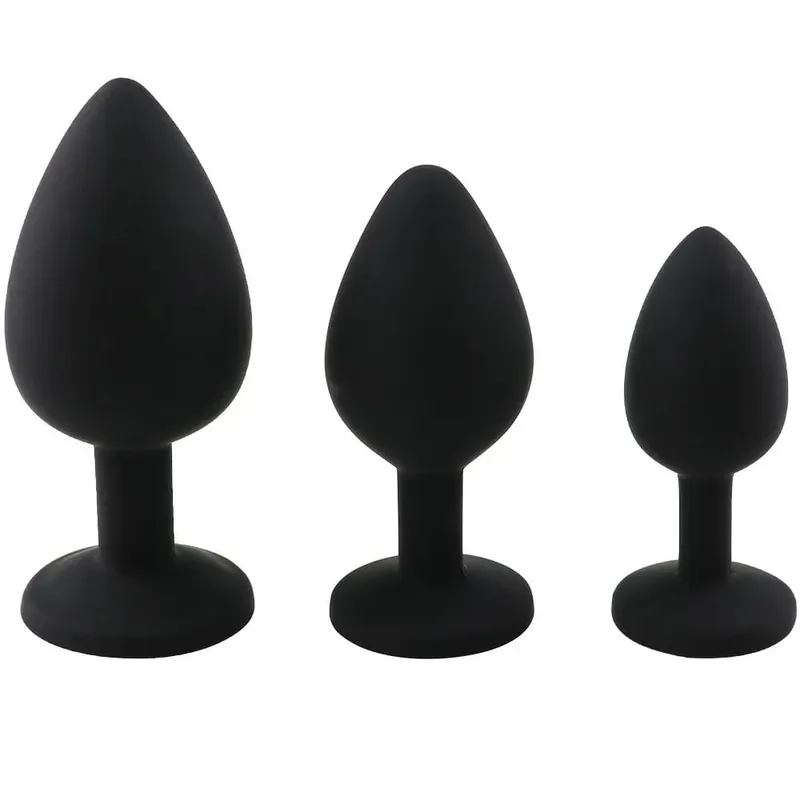 Plugue anal de silicone macio p/m/l, mini plugue erótico para bunda, brinquedo sexual para iniciantes, homens, mulheres, casais gays, estimulador de próstata, brinquedo de sexo anal