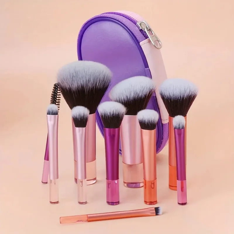 8pcs Makeup Brush Kit Soft Synthetic Hair Make Up Brushes Foundation Blush Eyeshadow Cosmetic Makeup Tools — image 24