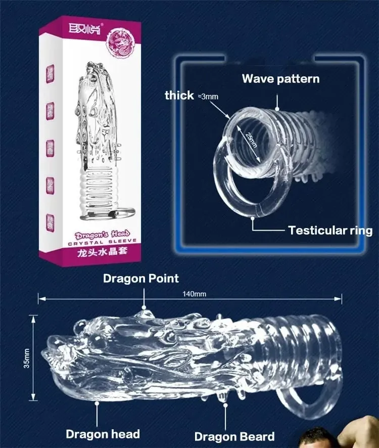 4 Types Thicken Penis Enlarge Sleeve Reusable Condom Cock Extender Delay Ejaculation Sex Toys for Men Intimate Goods — image 3