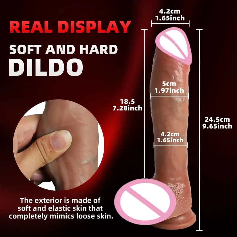 Realistic Black Dildo Vibrator Wireless Remote Rotating Penis Suction Cup Telescopic Vibrating Dildos Dick Sex Toys For Women — image 8
