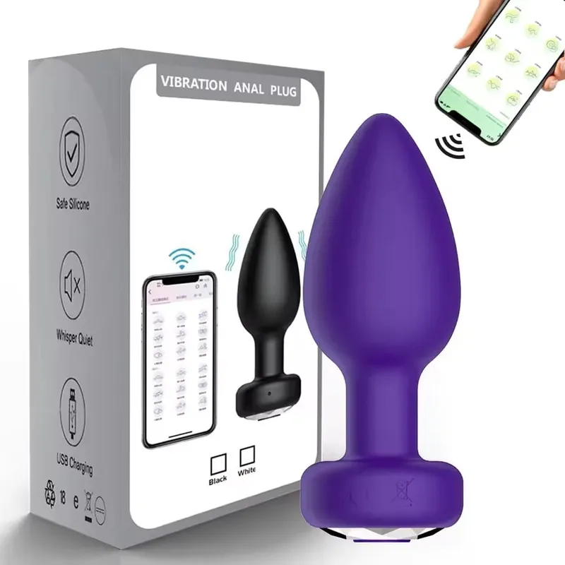 Remote Wireless Control Anal Vibrator Butt Plug Male Prostate Massager Female Vagina Masturbator for Adult Sex Toys Women Gay