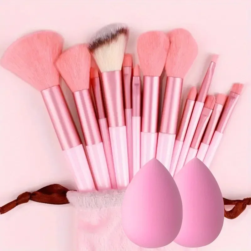 13Pcs Soft Fluffy Makeup Brushes Set for Cosmetics Foundation Blush Powder Eyeshadow Kabuki Blending with Makeup Sponge Egg — image 17