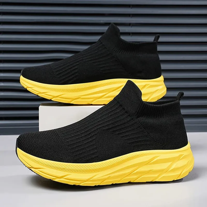 Men's Running Shoes Lightweight Breathable Mesh Elastic Comfortable Durable Fashion Casual Hot Selling Sports Sneakers