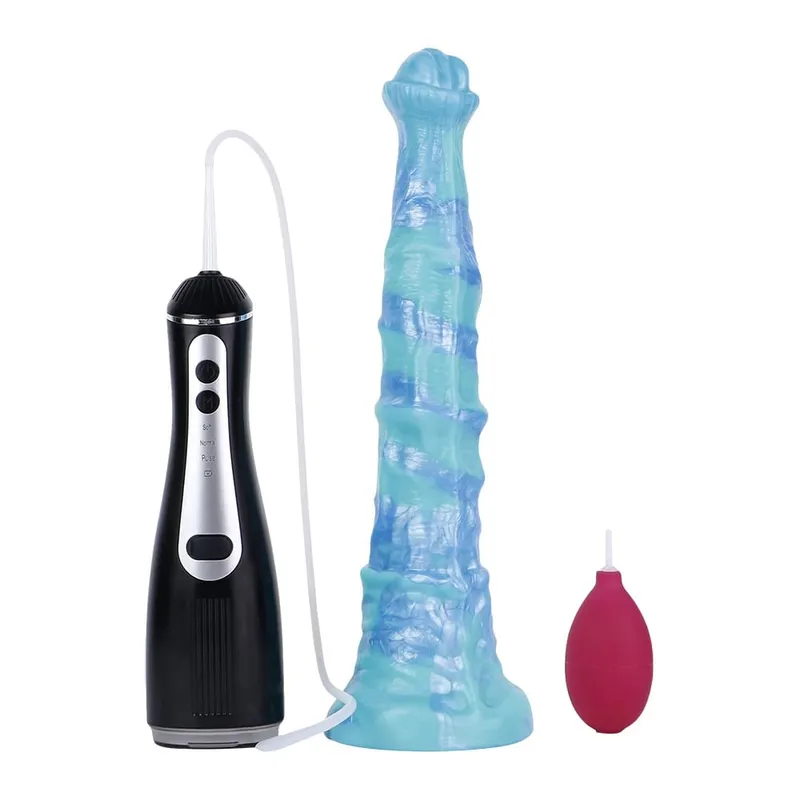 Silicone elétrico esguicho fantasia vibradores com ventosa massageador de próstata ejaculação pênis brinquedos sexuais para mulheres homens