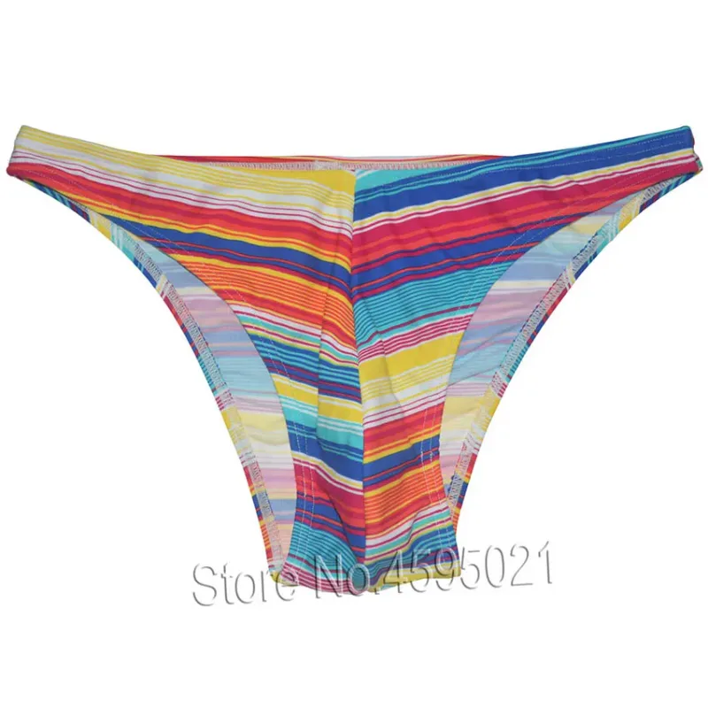 Sexy Bikini Brief Low Cut Men's Beach Micro Shorts Slip Underwear Bodybuilding Physique Posing Sunbathing Stretchy Shapely Pouch — image 24
