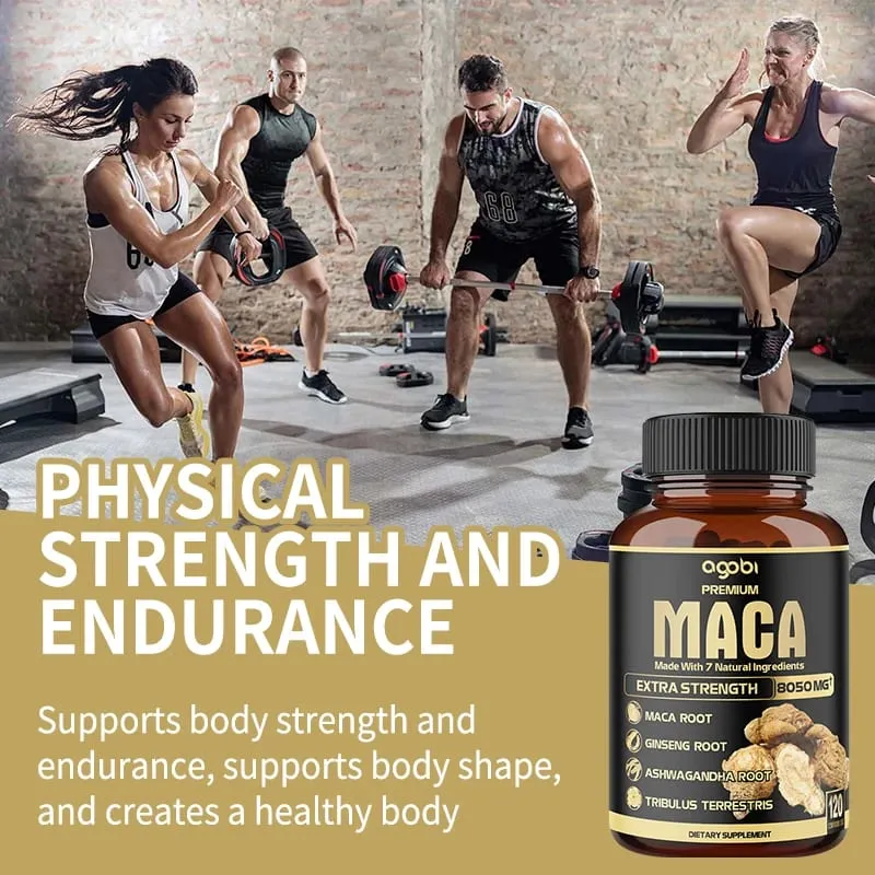 Balincer Men's Black Maca Supplement - Ginseng Supplement for Health Energy and Endurance Muscle Mass